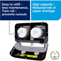 Essity Hygiene and Health AB TORK Twin Bath Tissue Roll Dispenser Black T7, TRK473208