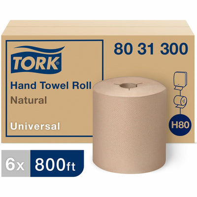 Essity Hygiene and Health AB TORK Universal Hand Towel Roll, Natural, 6 / Carton, TRK8031300