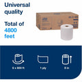 Essity Hygiene and Health AB TORK Universal Hand Towel Roll, White, 6 / Carton, TRK8031400