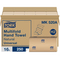 Essity Hygiene and Health AB TORK Universal Hand Towel Multifold, Natural, 16 / Carton, TRKMK520A