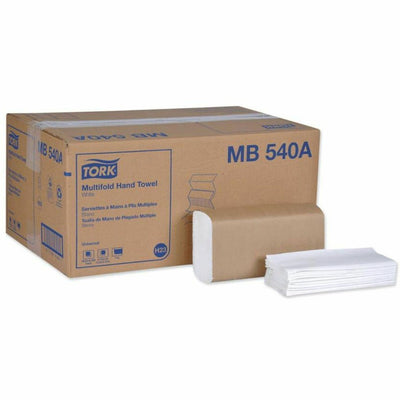 Essity Hygiene and Health AB TORK Multifold Hand Towels, White, 16 / Carton, TRKMB540A