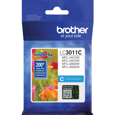 Brother Innobella LC3011C Original Standard Yield Inkjet Ink Cartridge - Single Pack - Cyan -, BRTLC3011C