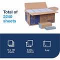 Essity Hygiene and Health AB TORK Windshield Paper Towel, Folded, Blue, TRK192122