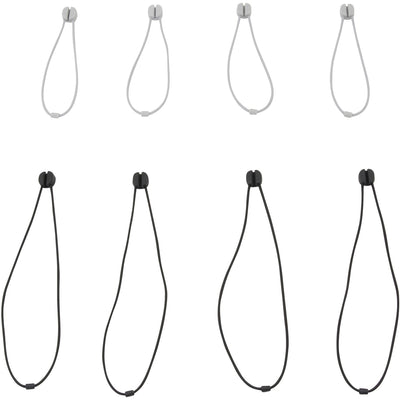 Advantus Bluelounge Pixi Reusable Ties, Black Gray, 1 Pack, AVTBLUPX-SM-01