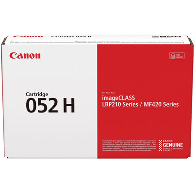 Canon 052H Original High Yield Laser Toner Cartridge - Black -, CNMCRTDG052H