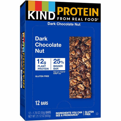 KIND Snacks Dark Chocolate Nut Protein Bars, 12 / Box, KND26036