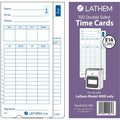 Lathem Time Company Lathem Model 400E Double Sided Time Cards, 1 Pack, LTHE14100