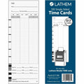 Lathem Time Company Lathem Model 700E Clock Single Sided Time Cards, White, 1 Pack, LTHE17100