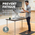 Fellowes Anti-Fatigue Wellness Mat, Black, FEL8707002