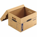 Fellowes Bankers Box SmoothMove Maximum Strength Moving Boxes, Kraft, 8 / Carton, FEL7710201