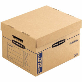 Fellowes Bankers Box SmoothMove Maximum Strength Moving Boxes, Kraft, 8 / Carton, FEL7710201