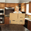 Fellowes Bankers Box SmoothMove Maximum Strength Moving Boxes, Kraft, 8 / Carton, FEL7710201
