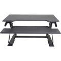 Victor High Rise Height Adjustable Standing Desk with Keyboard Tray, Black, VCTDCX710G