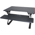 Victor High Rise Height Adjustable Standing Desk with Keyboard Tray, Black, VCTDCX710G