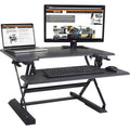Victor High Rise Height Adjustable Standing Desk with Keyboard Tray, Black, VCTDCX710G