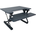 Victor High Rise Height Adjustable Standing Desk with Keyboard Tray, Black, VCTDCX710G