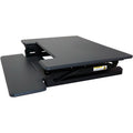 Victor High Rise Height Adjustable Standing Desk with Keyboard Tray, Black, VCTDCX710G