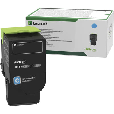 Xerox Lexmark Unison Original High Yield Laser Toner Cartridge - Cyan -, LEXC231HC0