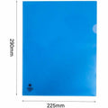 Business Source Letter File Sleeve, Blue, 8 1/2" Width x 11" Length, 5 / Box, BSN00605BX