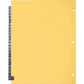 Business Source A-Z Black Leather Tab Index Dividers, 1 Set, BSN01181