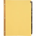 Business Source 1-31 Black Leather Tab Index Dividers, 1 Set, BSN01182