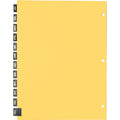 Business Source Monthly Black Leather Tab Index Dividers, 1 Set, BSN01183