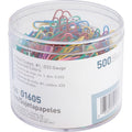 Business Source Vinyl-coated Gem Clips, Assorted, 500 / Box, BSN01605