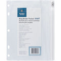 Business Source Punched Economy Binder Pocket, Clear, 24 / Box, BSN01607BX