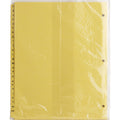 Business Source A-Z Clear Plastic Tab Index Dividers, Buff, 1 Set, BSN01806