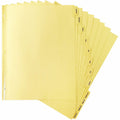 Business Source Monthly Clear Plastic Tab Index Dividers, Buff, 1 Set, BSN01807