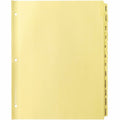 Business Source Monthly Clear Plastic Tab Index Dividers, Buff, 1 Set, BSN01807