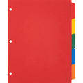 Business Source Plain Tab Color Polyethylene Index Dividers, Orange, 1 Set, BSN01809