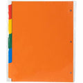 Business Source Plain Tab Color Polyethylene Index Dividers, Brown, 1 Set, BSN01810