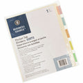Business Source Color Tab Pocket Binder Dividers, Buff, 8.50" Width x 11" Length, 1 Set, BSN02073