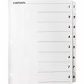 Business Source Table of Content Quick Index Dividers, White, 1 Set, BSN05853