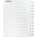 Business Source Table of Content Quick Index Dividers, White, 1 Set, BSN05855