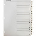 Business Source Table of Content Quick Index Dividers, White, 1 Set, BSN05857