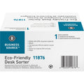 Business Source Desk Step Sorter, Black, BSN11876