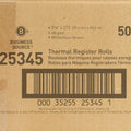 Business Source Thermal Paper, White, 3 1/8" x 273 ft, 50 / Carton, BSN25345