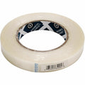 Business Source Filament Tape, White, 1 Roll, BSN64004