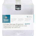 Business Source X-Cube Storage Organizer, Clear, BSN82979