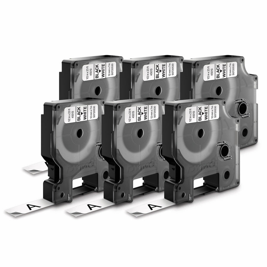 Dymo LabelWriter Labelmakers D1 Labels, White, Easy Peel, 6 / Pack, DYM2025517