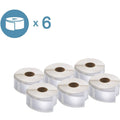ACCO Dymo LabelWriter Labels, White, 6 / Pack, DYM2050764