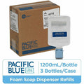 Georgia Pacific . Pacific Blue Ultra Automated Touchless Gentle Foam Hand Soap Dispenser Refills, Clear, 3 / Carton, GPC43716