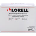 Lorell Wall File Pockets, Clear, 3 / Pack, LLR60001