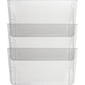 Lorell Wall File Pockets, Clear, 3 / Pack, LLR60001