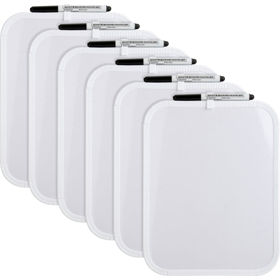 Lorell Personal Whiteboards, Wipe-off, 6 / Bundle, LLR75620BD