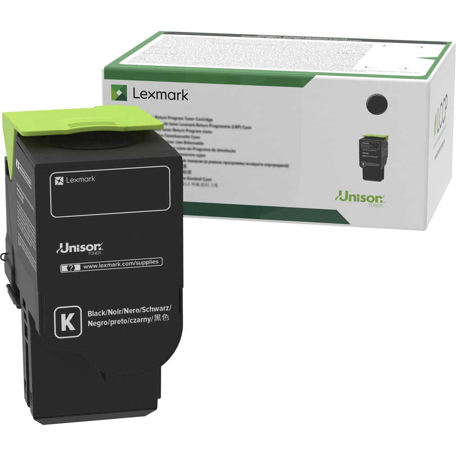 Lexmark 78C10K0 Black Return Program Toner Cartridge, Unison, LEX78C10K0