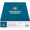 Business Source 1/3 Tab Cut Letter Recycled Fastener Folder, 8 1/2" Width x 11" Length, 50 / Box, BSN17213
