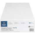 Business Source Letter Recycled File Pocket, 8 1/2" Width x 11" Length, 10 / Box, BSN17715